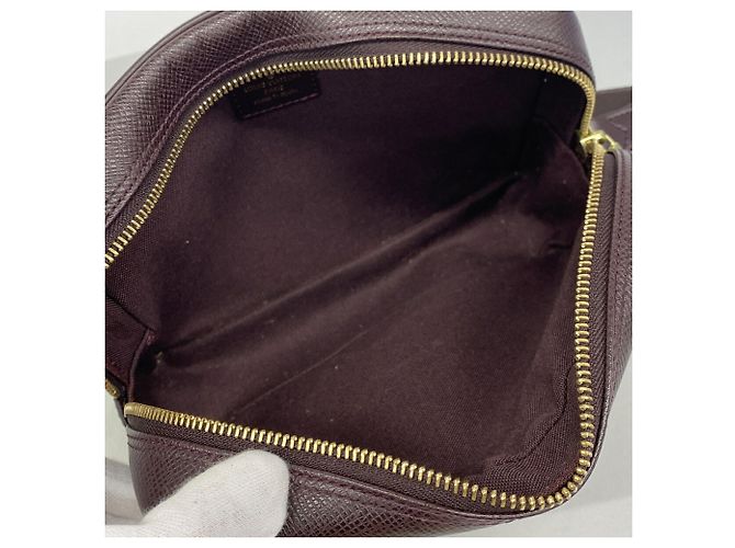 Borsa a pochette Louis Vuitton Taiga Kalga Marrone - vista 4
