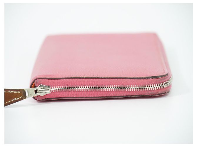Hermès Azap Zip Around in pelle Silk'in Rosa - vista 3