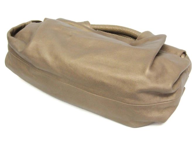 Borsa in pelle Loewe Anagram Logo Nappa Aire D'oro - vista 2