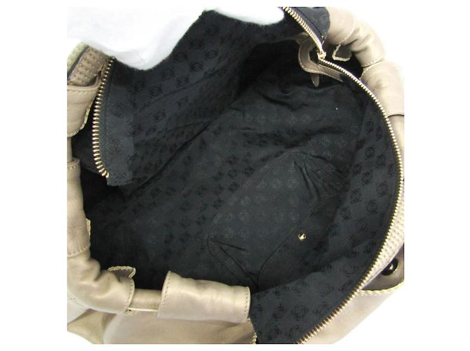 Borsa in pelle Loewe Anagram Logo Nappa Aire D'oro - vista 3