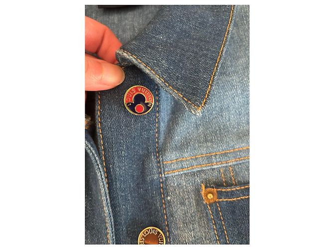 Chaqueta vaquera Louis Vuitton botones Monogram Azul - vista 2