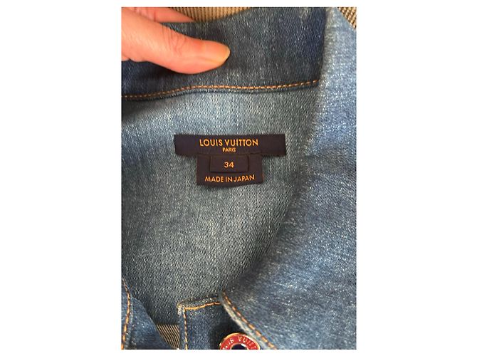 Chaqueta vaquera Louis Vuitton botones Monogram Azul - vista 3