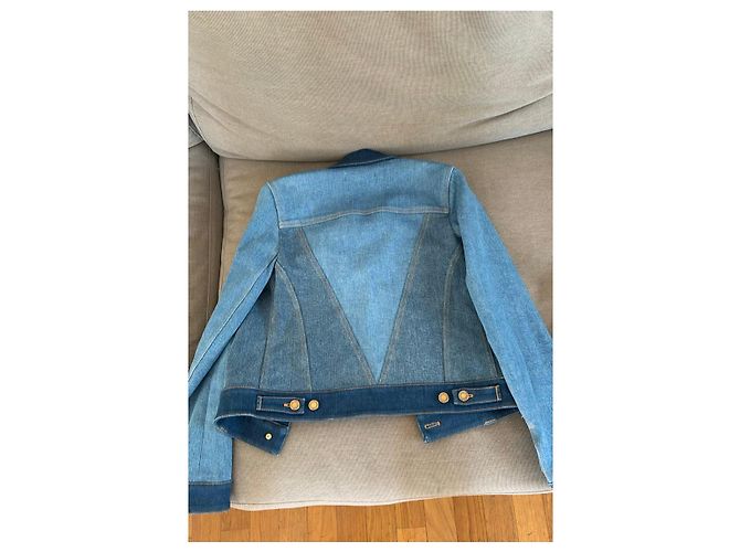 Chaqueta vaquera Louis Vuitton botones Monogram Azul - vista 8