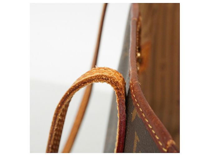 Borsa Tote Louis Vuitton Monogram Neverfull MM Marrone - vista 11