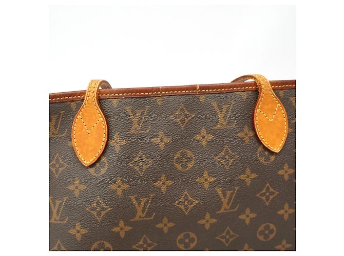 Borsa Tote Louis Vuitton Monogram Neverfull MM Marrone - vista 12