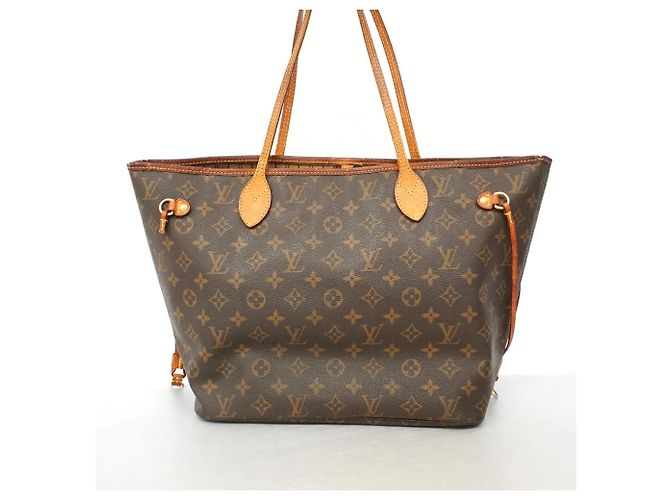 Borsa Tote Louis Vuitton Monogram Neverfull MM Marrone - vista 13