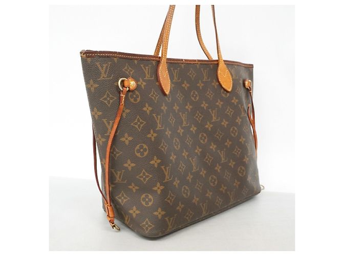 Borsa Tote Louis Vuitton Monogram Neverfull MM Marrone - vista 2