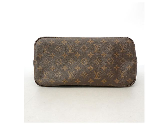 Borsa Tote Louis Vuitton Monogram Neverfull MM Marrone - vista 3