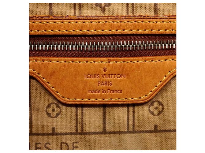 Borsa Tote Louis Vuitton Monogram Neverfull MM Marrone - vista 5