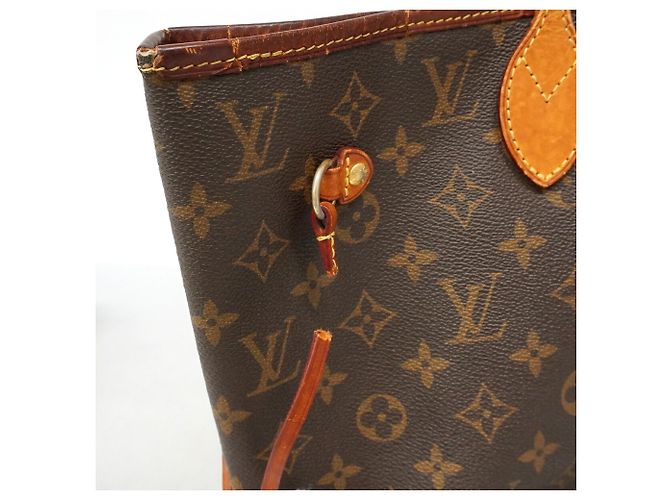Borsa Tote Louis Vuitton Monogram Neverfull MM Marrone - vista 6