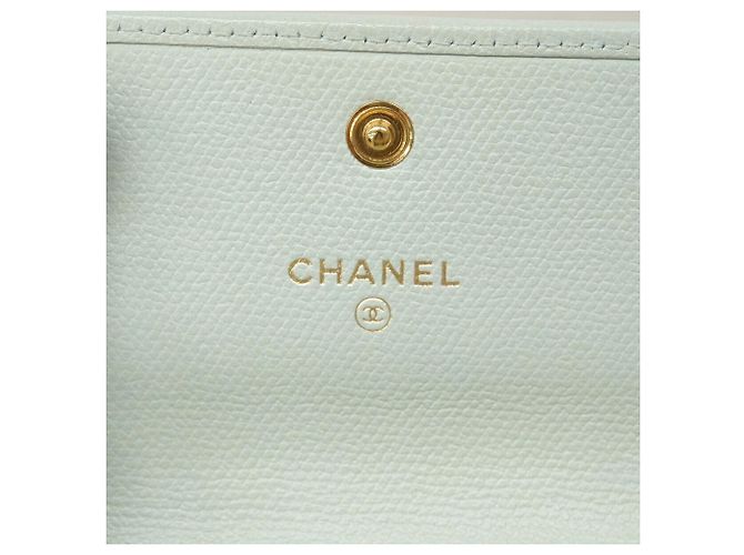 Chanel Tri-Fold Geldbörse in Hellgrün - Ansicht 5