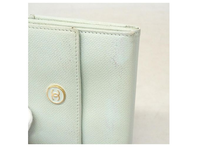 Chanel Tri-Fold Geldbörse in Hellgrün - Ansicht 8