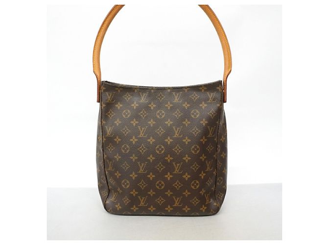Borsa a tracolla Louis Vuitton Monogram Looping GM Marrone - vista 14