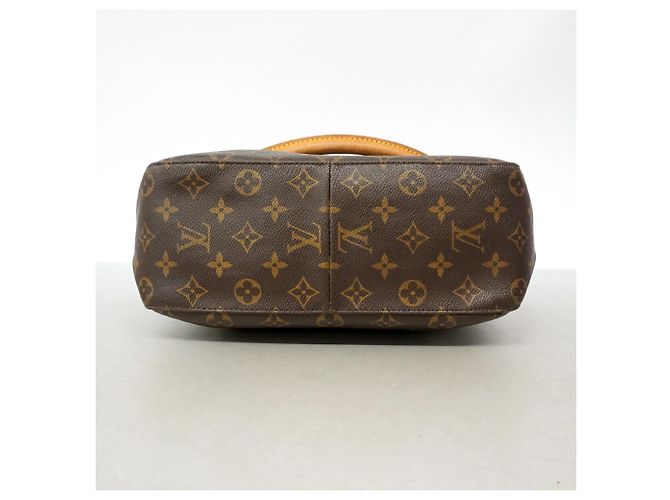 Borsa a tracolla Louis Vuitton Monogram Looping GM Marrone - vista 3