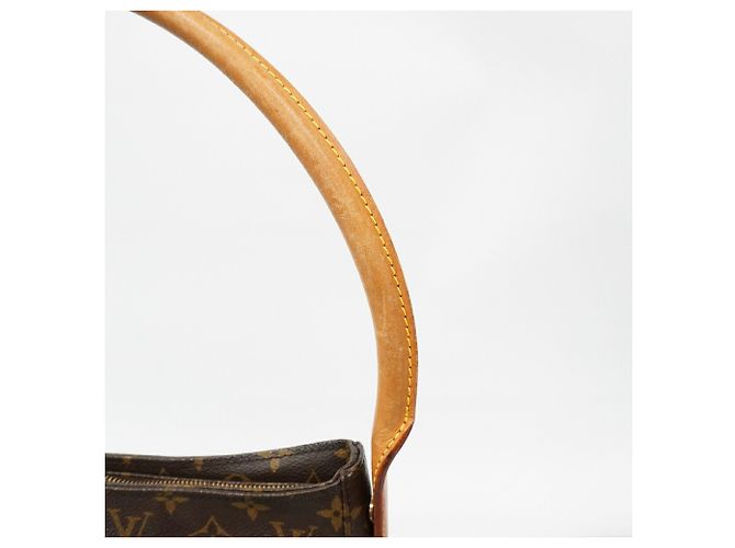 Borsa a tracolla Louis Vuitton Monogram Looping GM Marrone - vista 7