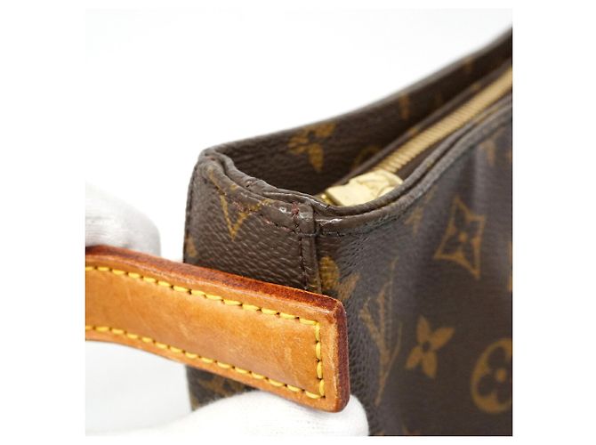 Borsa a tracolla Louis Vuitton Monogram Looping GM Marrone - vista 8