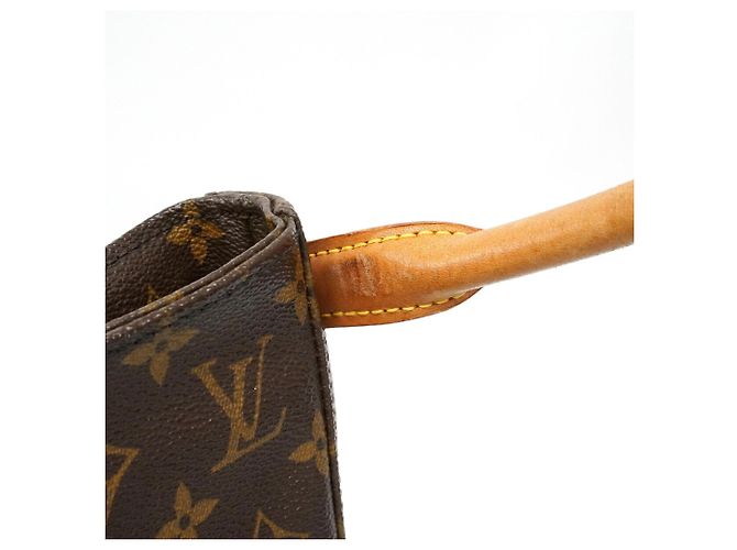 Borsa a tracolla Louis Vuitton Monogram Looping GM Marrone - vista 9