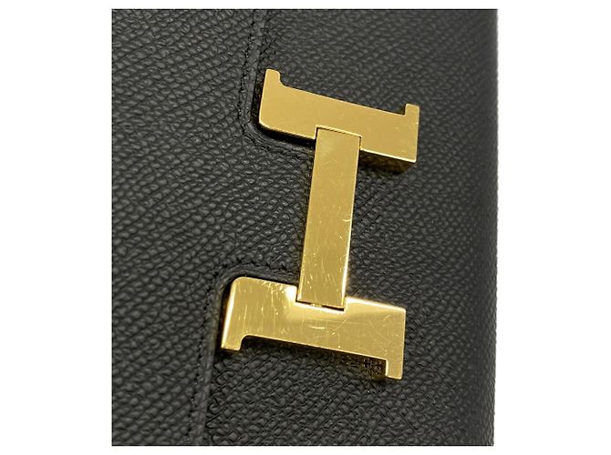 Hermès Constance Tougo Wallet/Shoulder Wallet Nero - vista 6