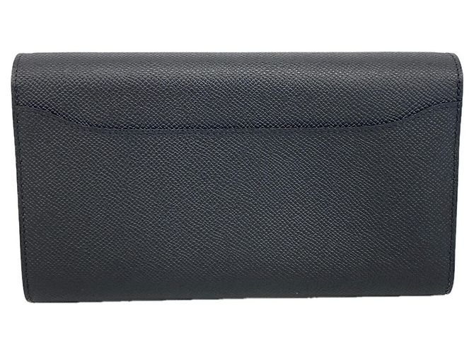 Hermès Constance Tougo Wallet/Shoulder Wallet Nero - vista 7