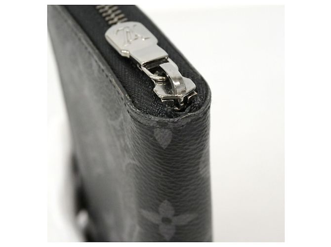 Louis Vuitton Monogram Eclipse Zippy Wallet Black - view 7