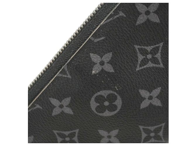 Louis Vuitton Monogram Eclipse Zippy Wallet Black - view 8