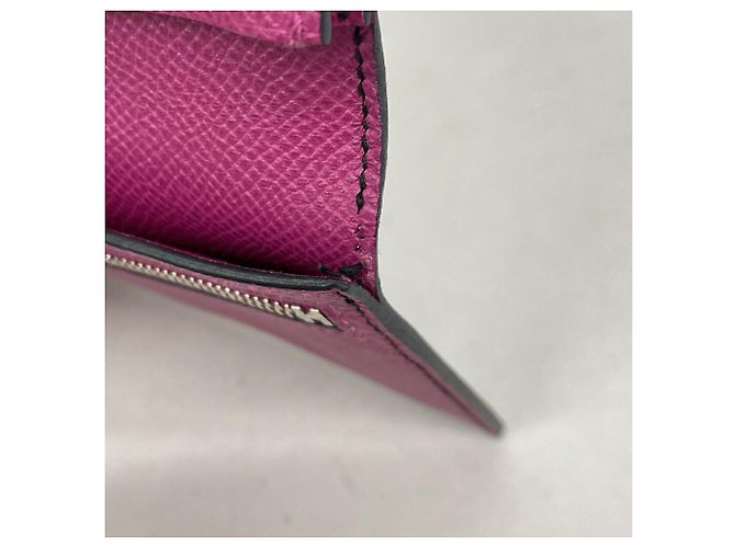 Hermès Portafoglio lungo Hermes Bearn Soufflet Verso Blu Porpora - vista 9