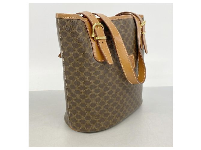 Céline Bolso Tote Celine Macadam Castaño - vista 2