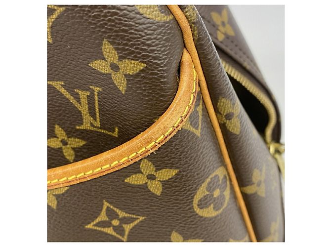 Borsa Louis Vuitton Monogram Deauville M47270 Brown Marrone - vista 7
