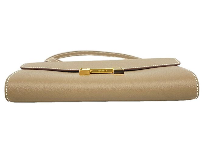 Hermès Portafoglio Hermes Constance To Go Evercolor Etoupe B Stamp Taupe - vista 3