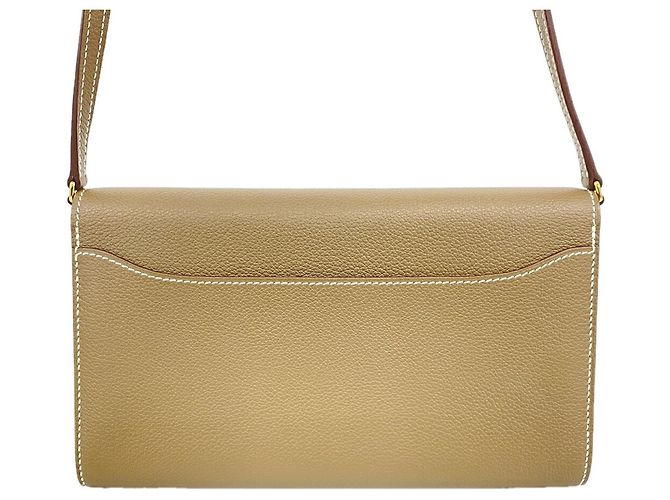 Hermès Portafoglio Hermes Constance To Go Evercolor Etoupe B Stamp Taupe - vista 7