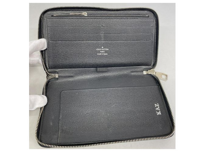 Cartera Larga Louis Vuitton Monogram Eclipse Zippy Organizer Negro - vista 3