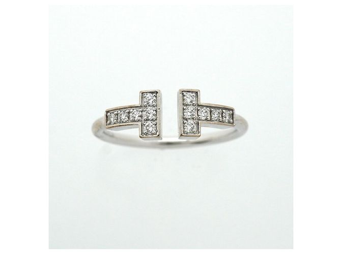 Autre Marque Tiffany & Co. T Wire Ring aus 18K Weißgold - Ansicht 2