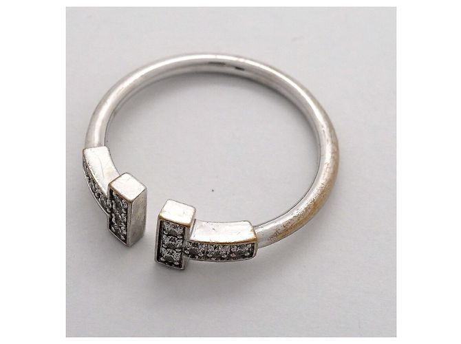 Autre Marque Tiffany & Co. T Wire Ring aus 18K Weißgold - Ansicht 8