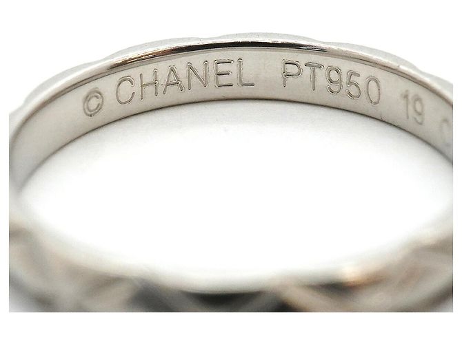Chanel Matelassé Platinum Band Ring - Ansicht 4
