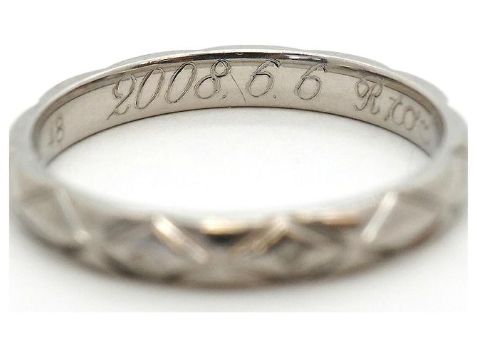 Chanel Matelassé Platinum Band Ring - Ansicht 6