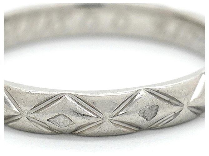 Chanel Matelassé Platinum Band Ring - Ansicht 8