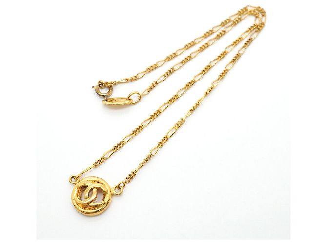 Chanel Coco Mark Circle Halskette Golden - Ansicht 3
