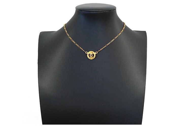 Chanel Coco Mark Circle Halskette Golden - Ansicht 7