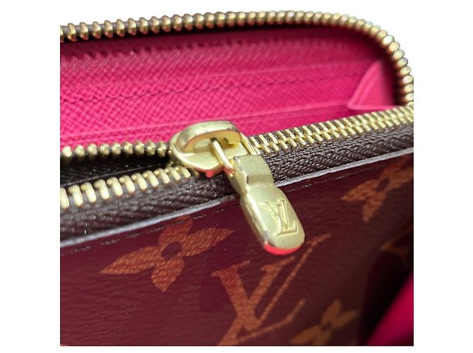 Louis Vuitton Portefeuille Clemence Long Wallet Castaño - vista 8