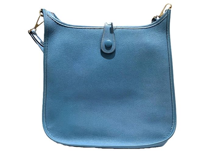 Hermès Borsa a tracolla Hermes Evelyne PM in azzurro Blu chiaro - vista 2