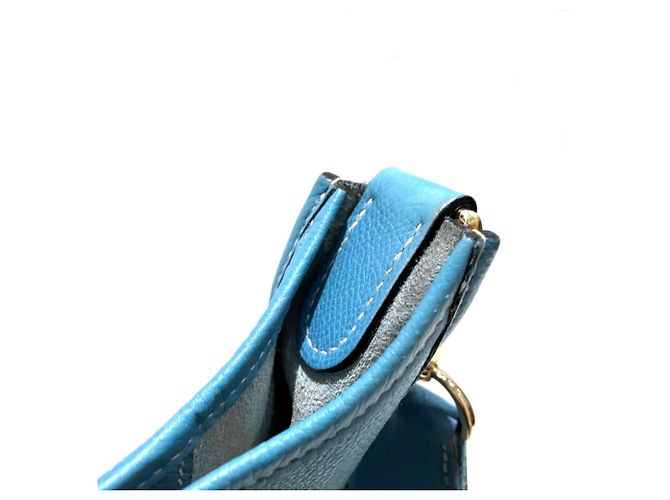 Hermès Borsa a tracolla Hermes Evelyne PM in azzurro Blu chiaro - vista 9