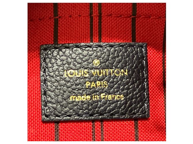 Louis Vuitton Montaigne BB Handtasche Rot Monogramm - Ansicht 4