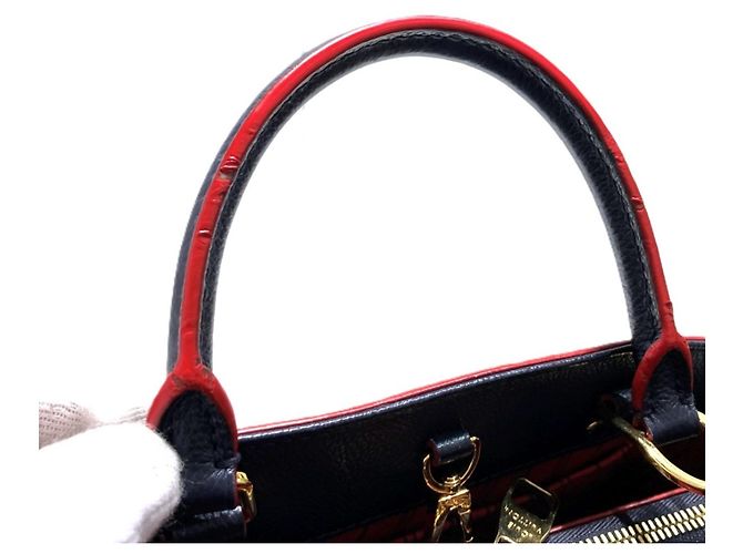 Louis Vuitton Montaigne BB Handtasche Rot Monogramm - Ansicht 9