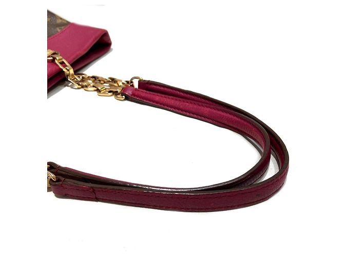 Borsa Tote Louis Vuitton Pallas Shopper Marrone Porpora - vista 8