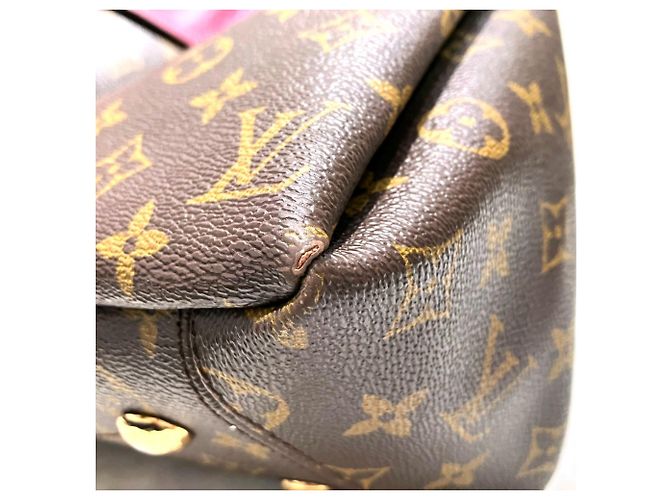 Borsa Tote Louis Vuitton Pallas Shopper Marrone Porpora - vista 9