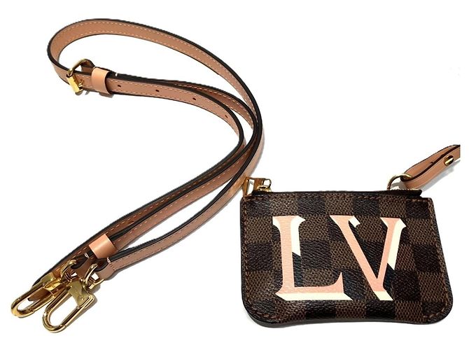 Borsa Louis Vuitton Belmont Marrone - vista 5