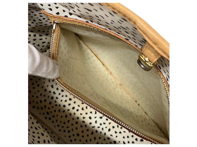Borsa Tote Louis Vuitton x Yayoi Kusama Collaboration Neverfull MM Marrone Bianco - vista 6