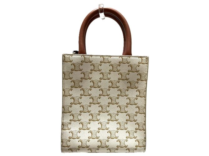 Céline Celine Mini Vertical Cabas Tote Bag Weiß - Ansicht 2