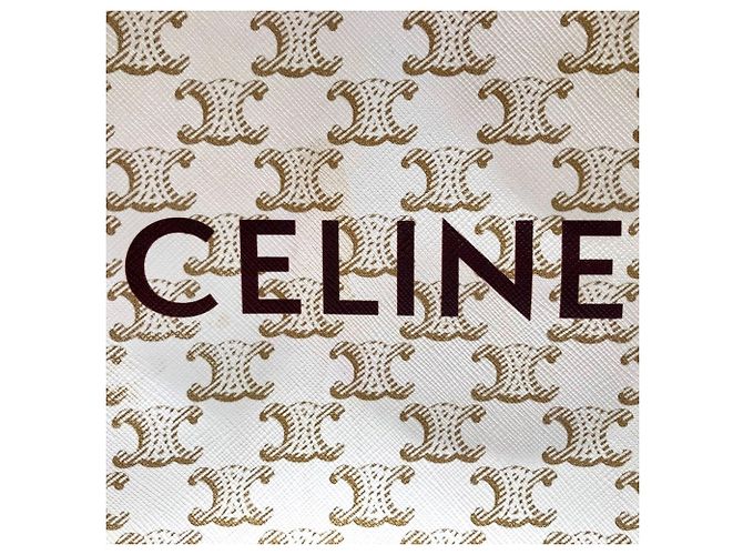 Céline Celine Mini Vertical Cabas Tote Bag Weiß - Ansicht 9