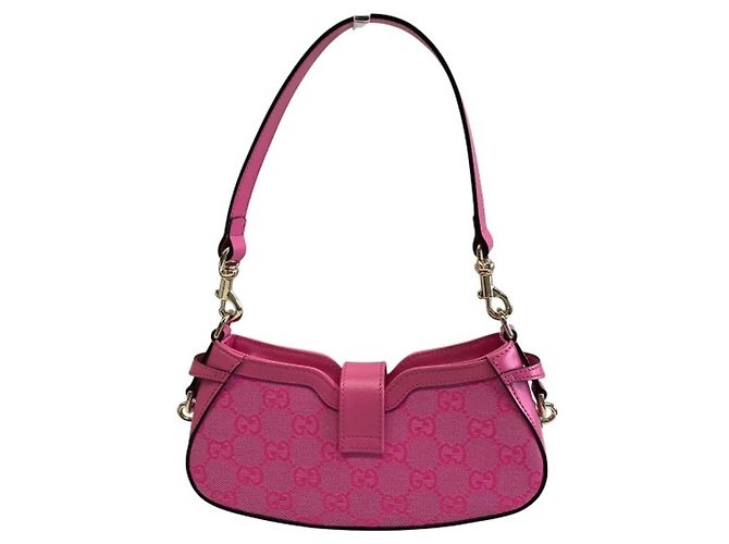 Borsa a tracolla mini Gucci Moonside Rosa - vista 2